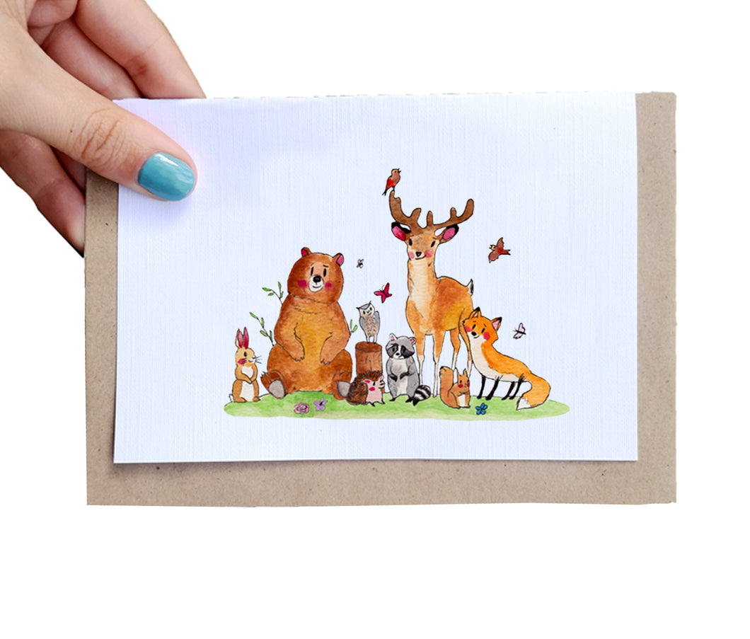 Woodland Animals - Card