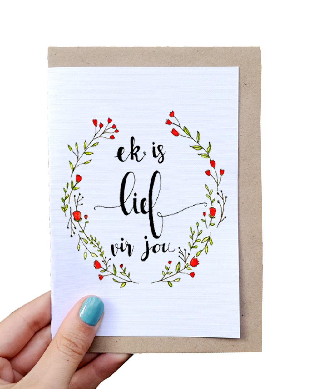 Ek Is Lief Vir Jou - Card