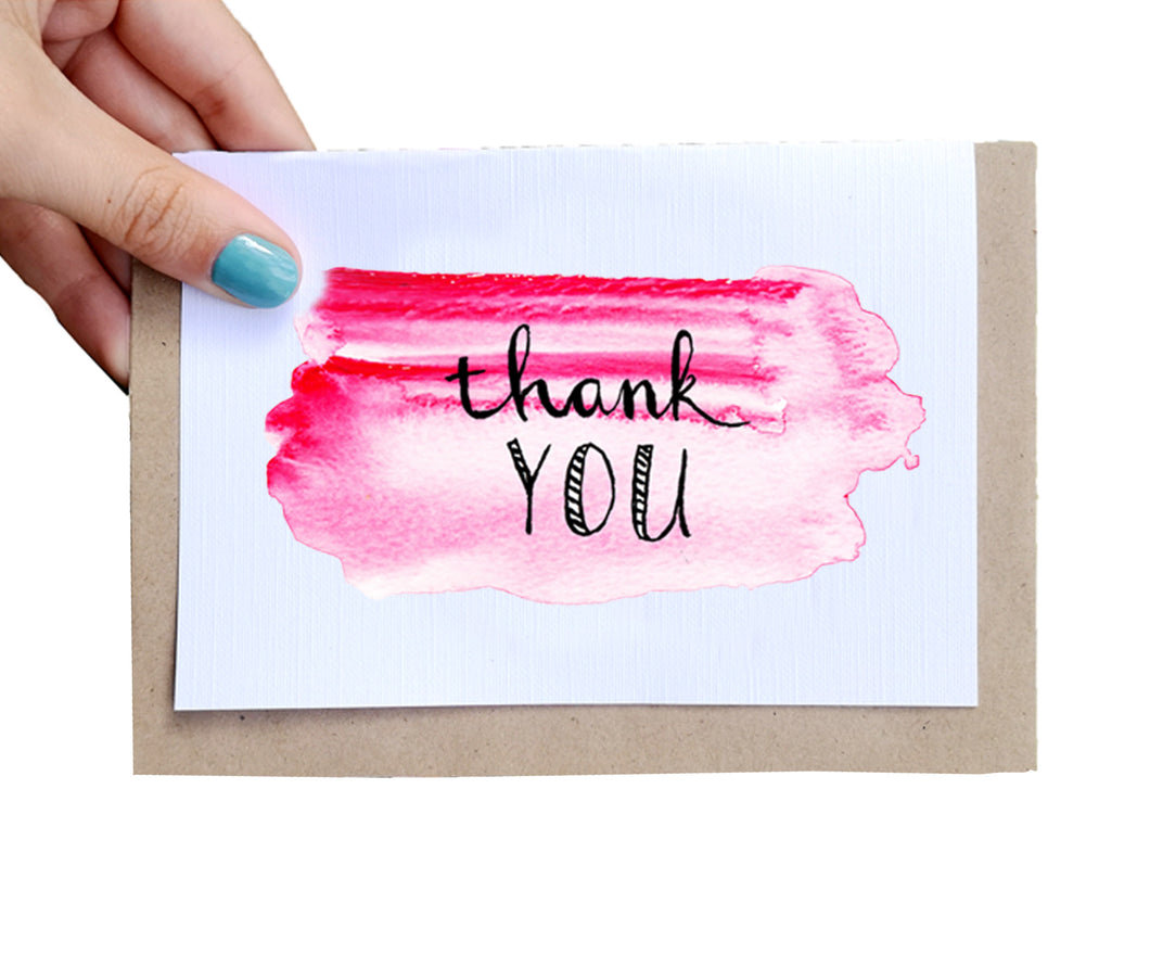 Thank You (Red) - Card